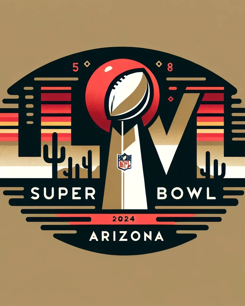 Super Bowl 2024 Logo Grafik